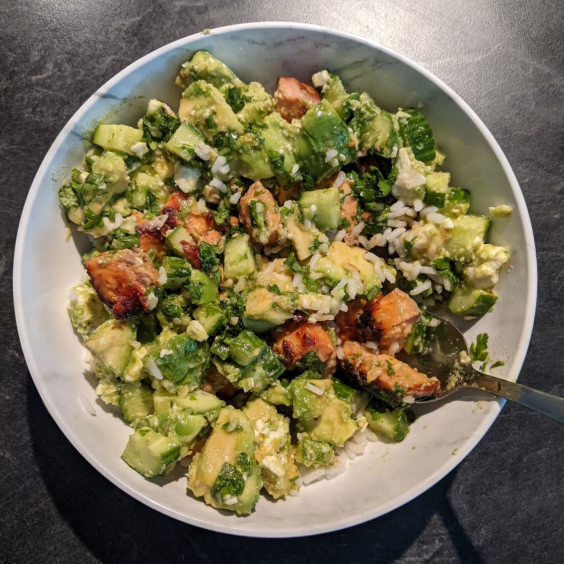 Spicy Chipotle Honey Salmon Bowls