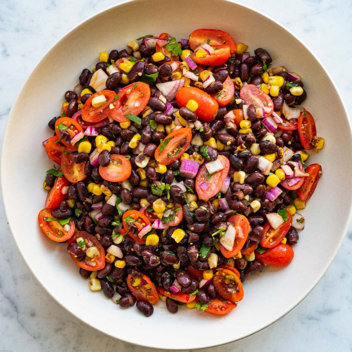 Black Bean Cowboy Caviar Without Oil