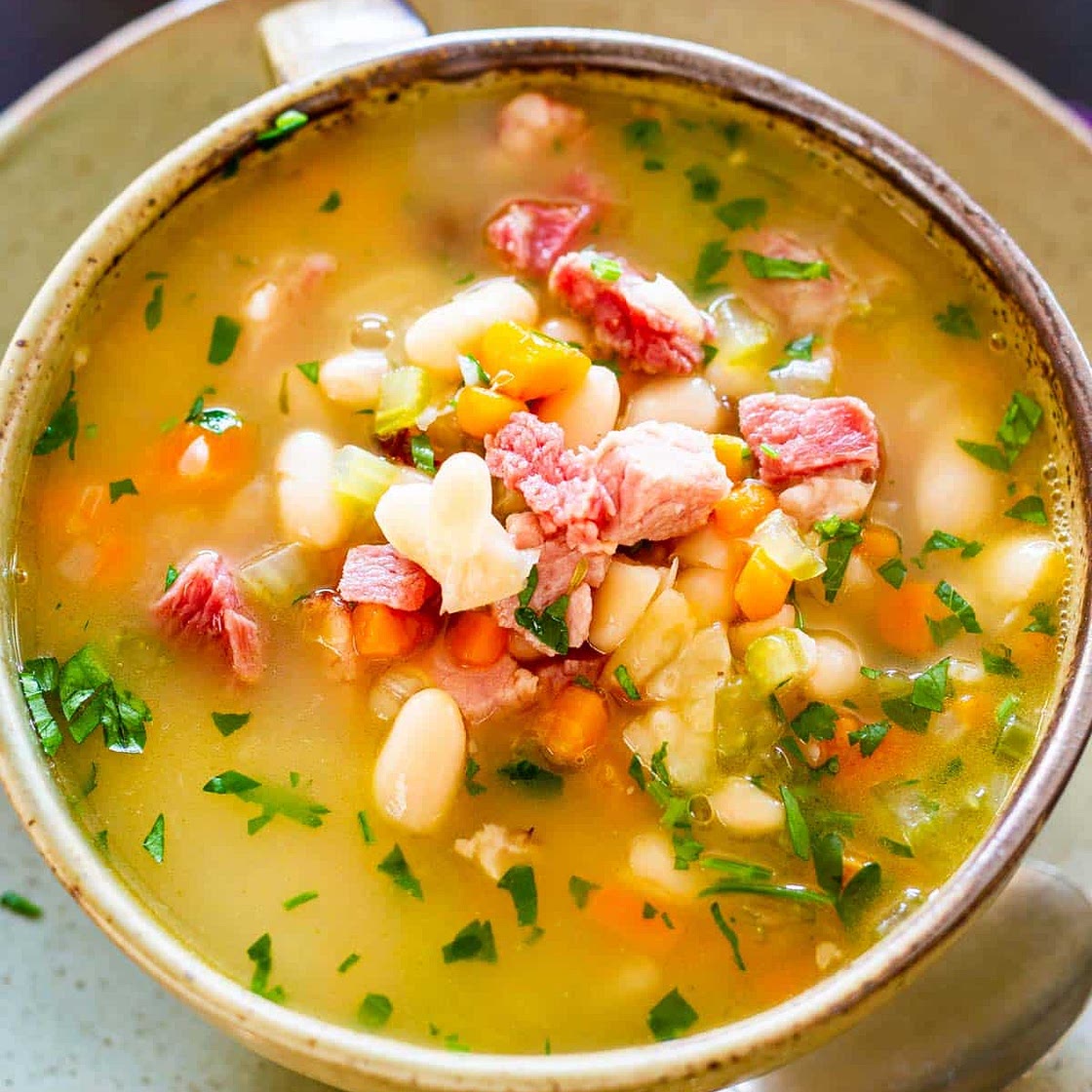 Leftover Ham and Bean Soup
