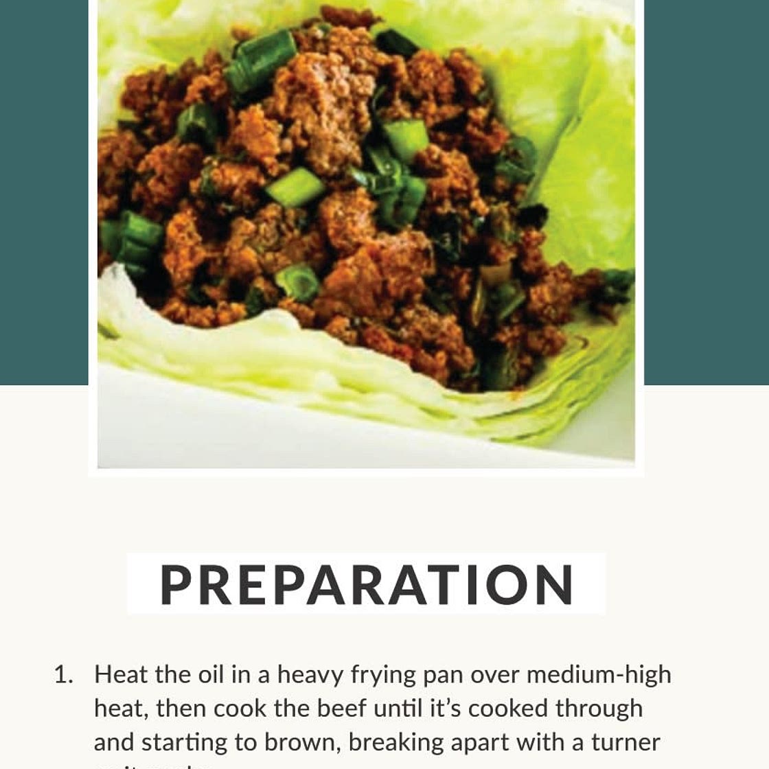 Spring - Chili Beef Lettuce Wrap