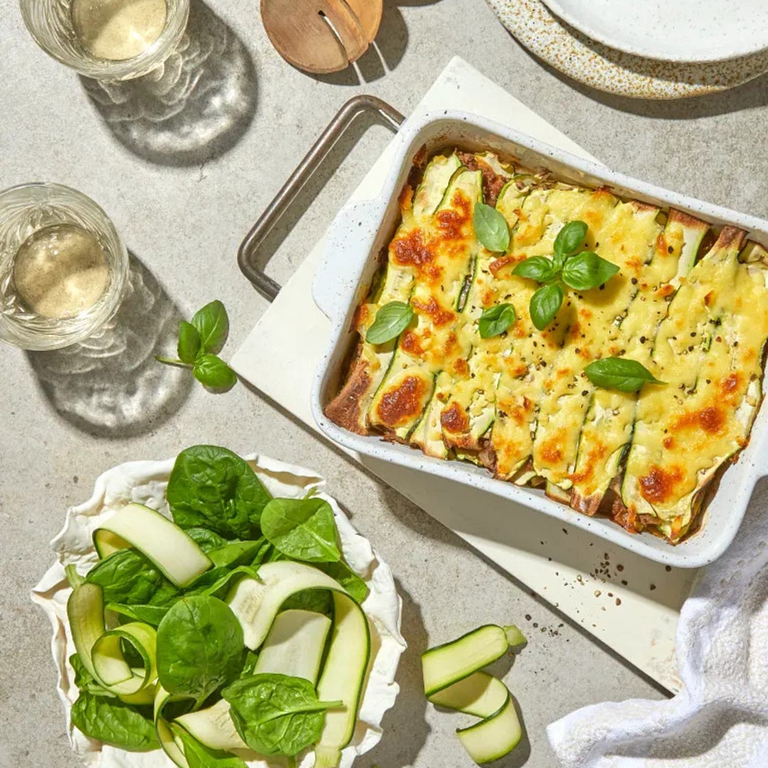 Baby Marrow & Ostrich Lasagne