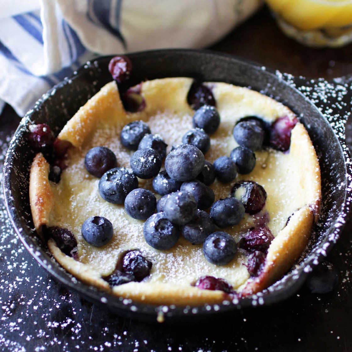 Berry Filled Dutch Baby For One