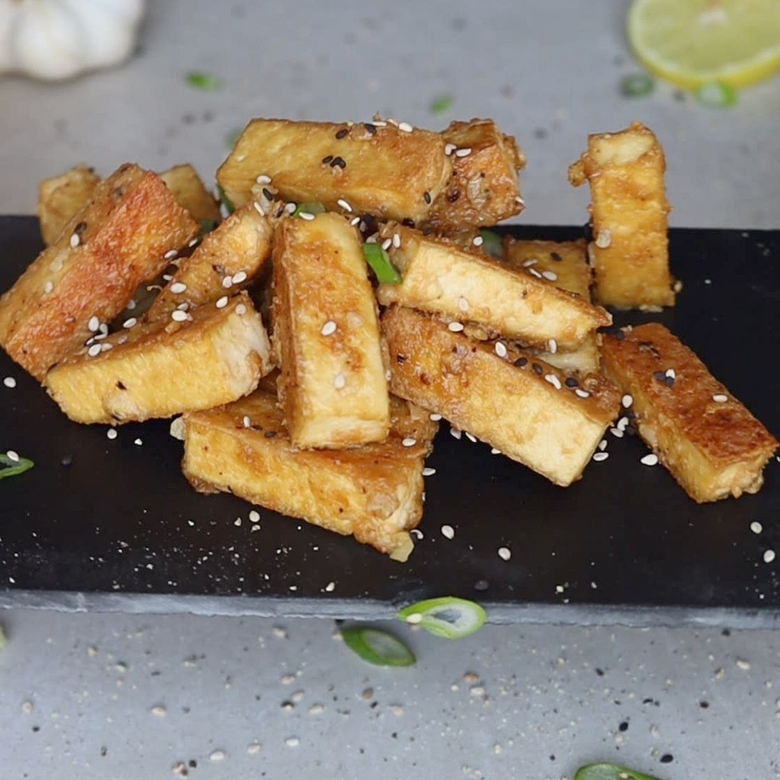 Quick Lemon Garlic Tofu