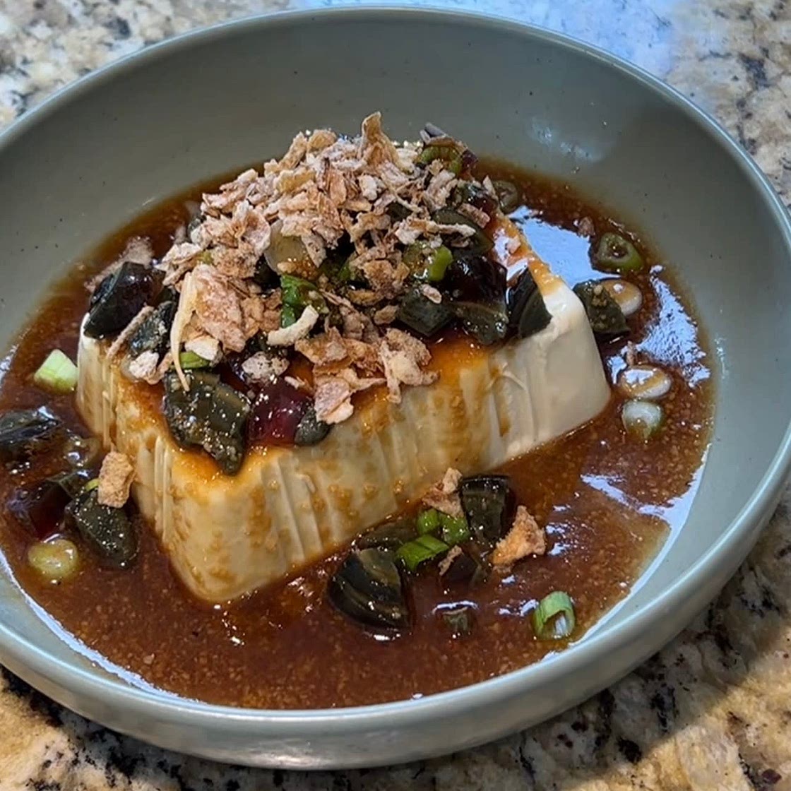 Easy century egg tofu