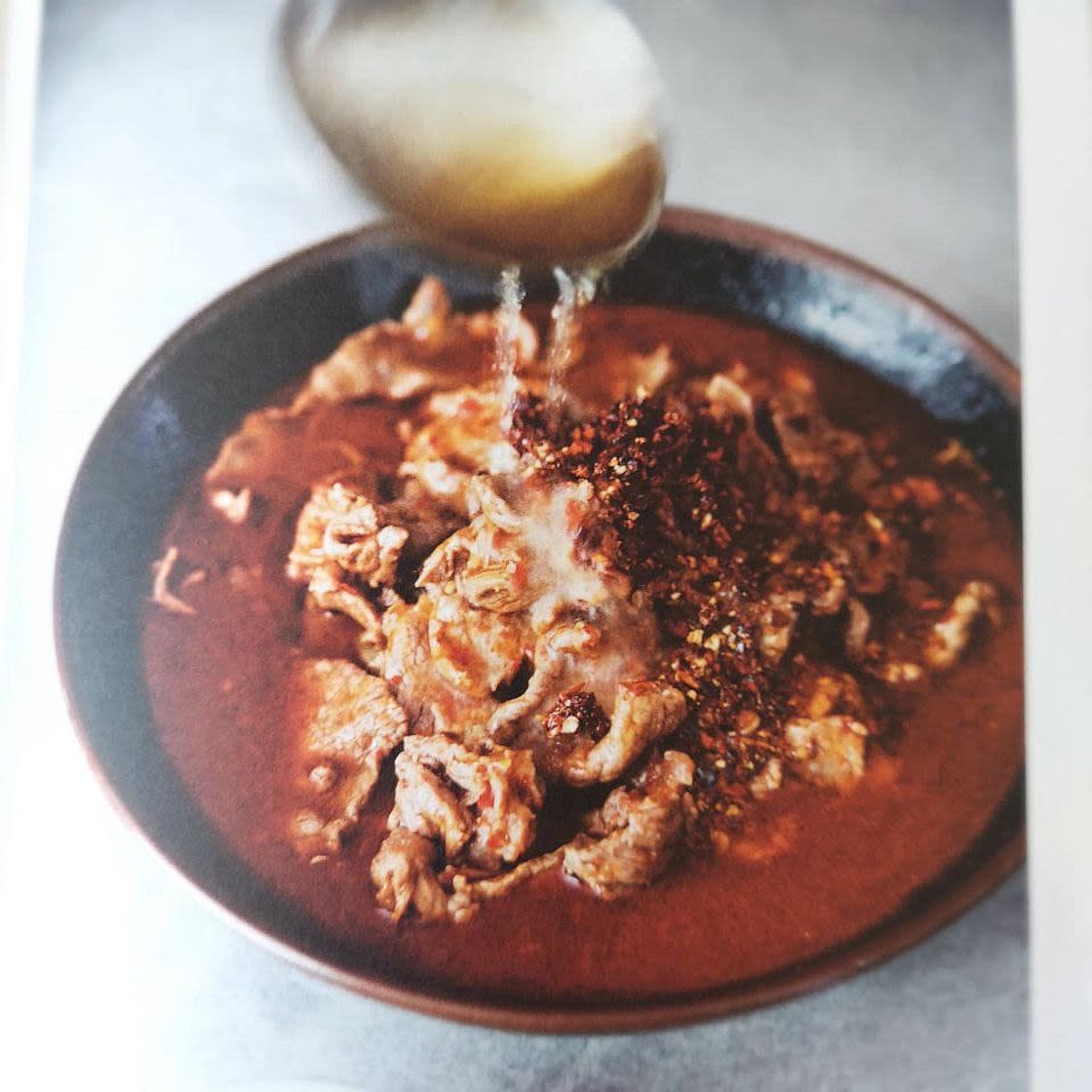 Boiled Beef in a Firey Sauce (shizhu niurou)