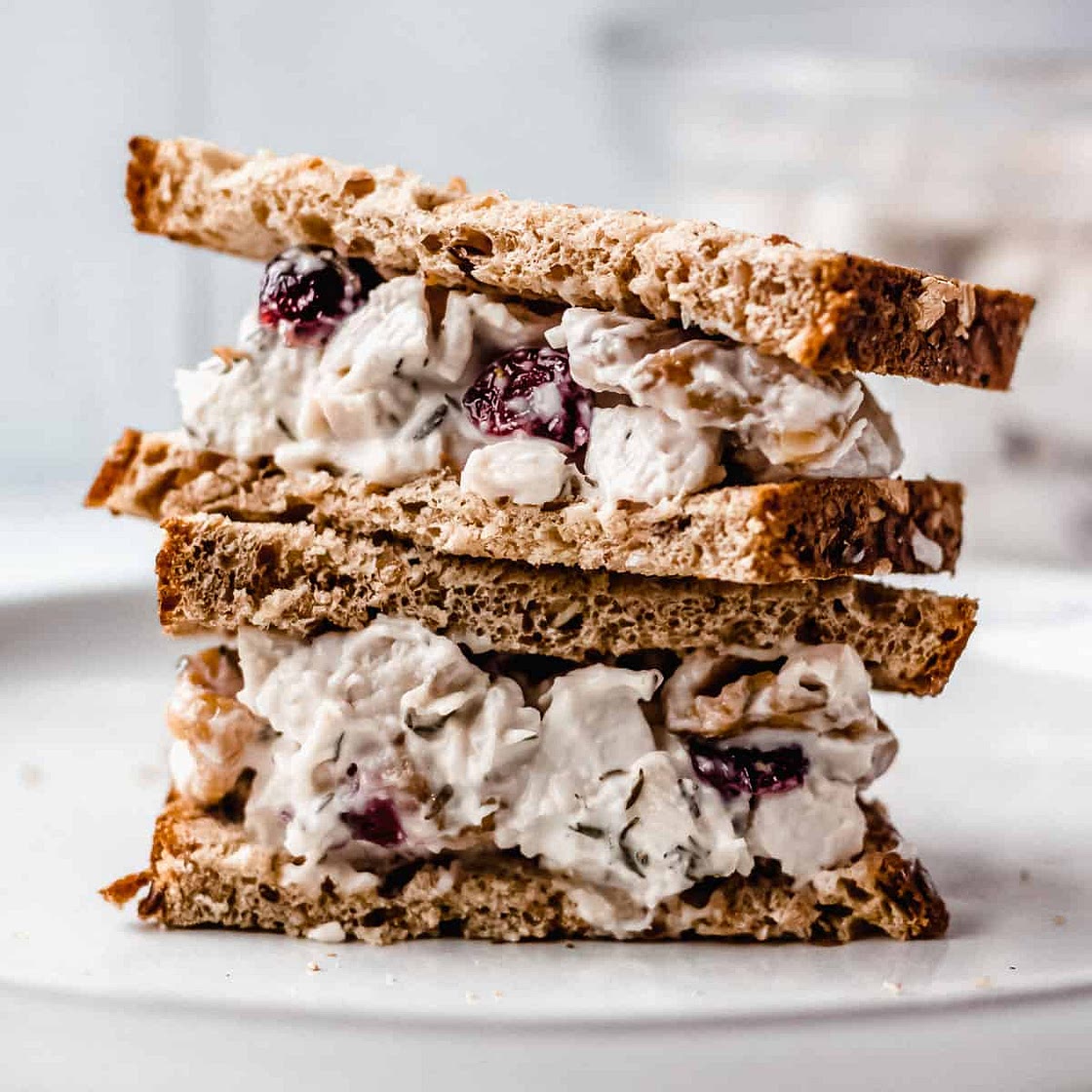 Cranberry Walnut Chicken Salad