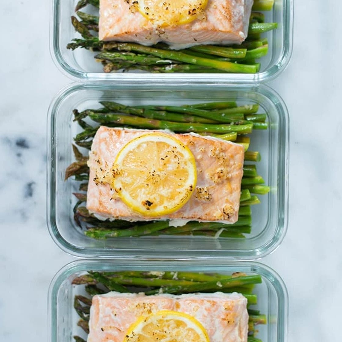 Lemon Roasted Salmon with Asparagus