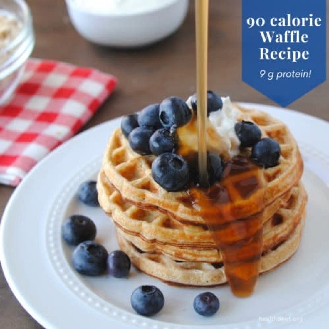healthy greek yoghurt waffles
