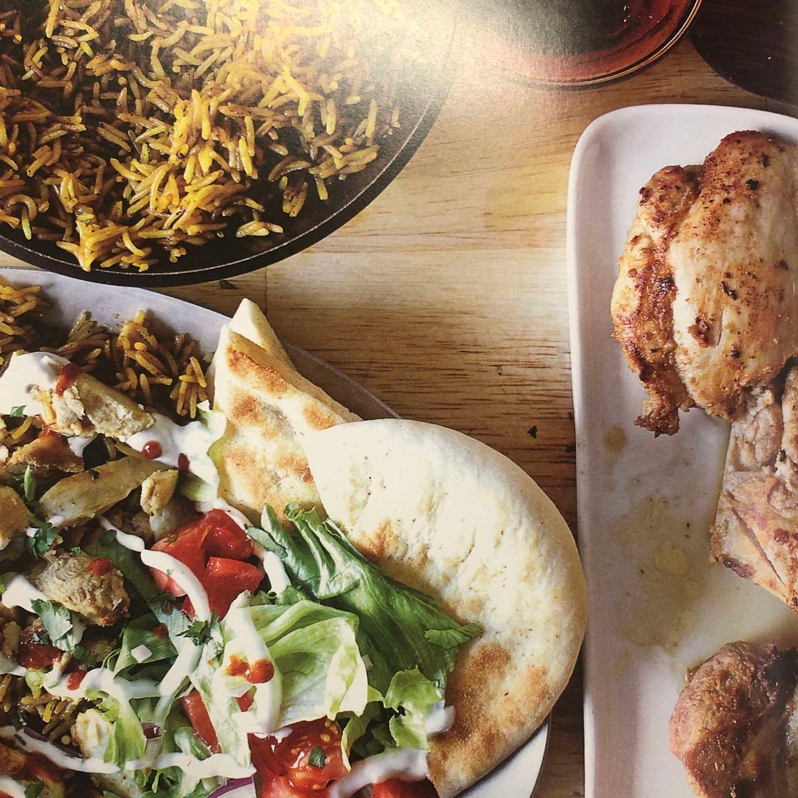 Chicken and rice street cart style