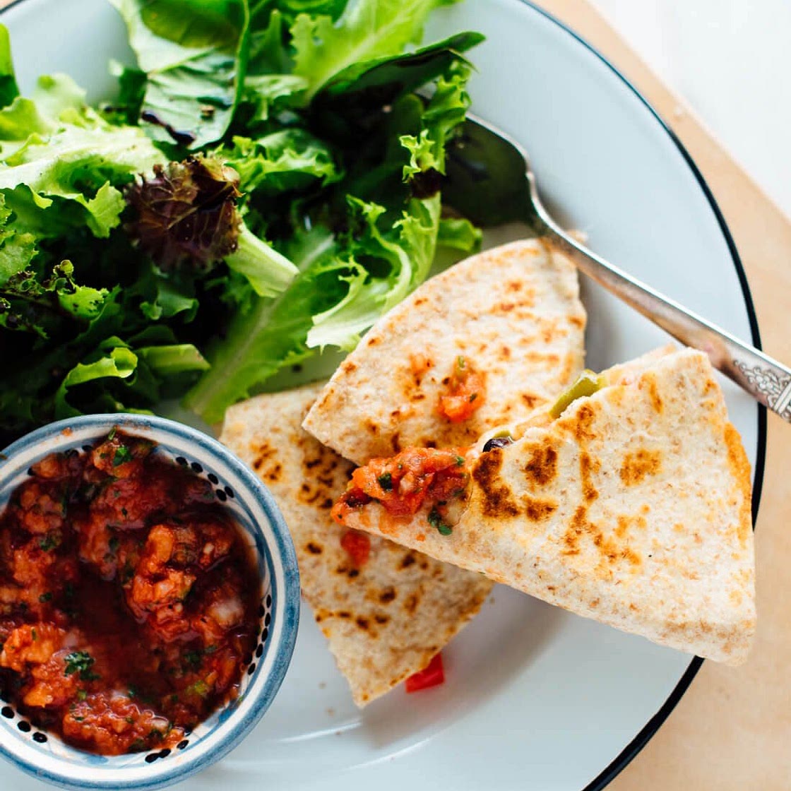 10 minute quesadillas