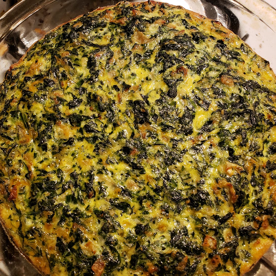 Crustless Spinach Quiche