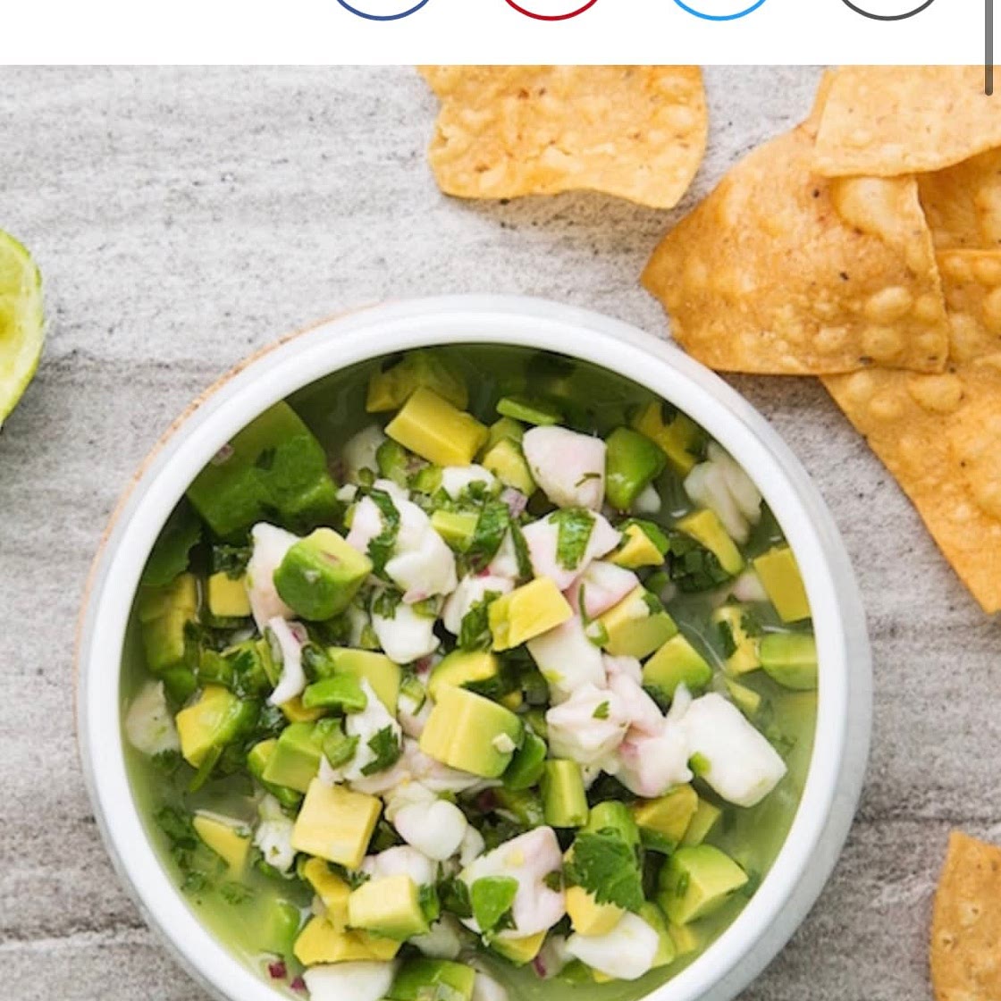 GOOP Avocado White Fish Ceviche 