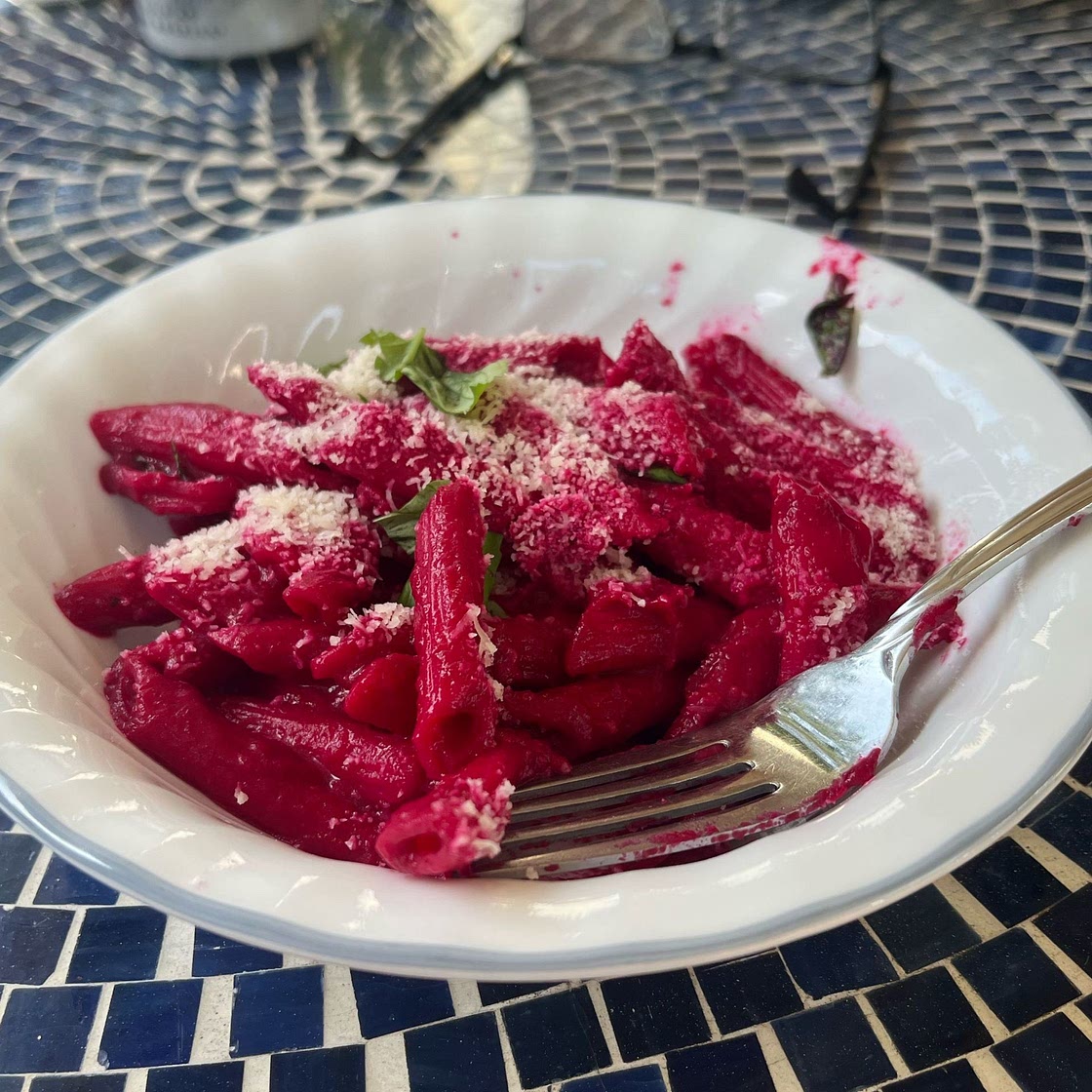 Beet-Pink Macaroni and Cheese