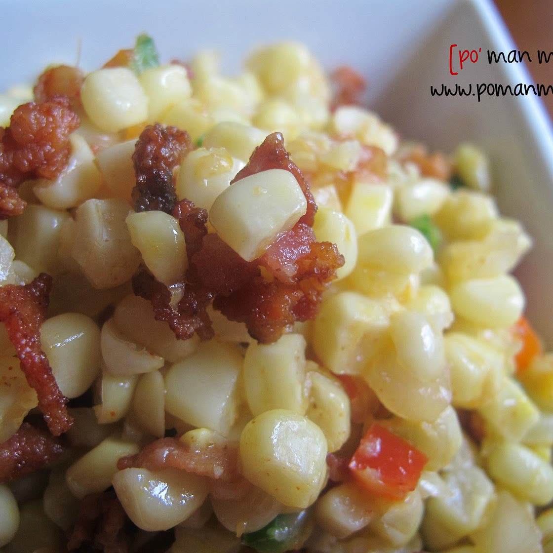 sweet corn and bacon salad