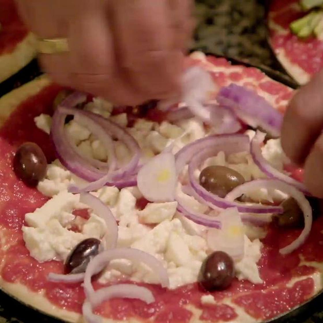 Make your own pan pizza just like an Italian family-run pizzeria that Stanley Tucci visited