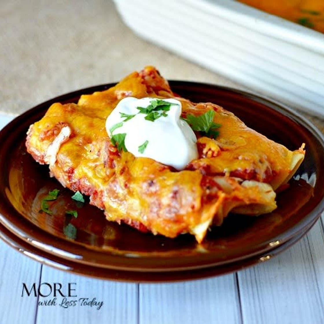 Easy Chicken Enchiladas