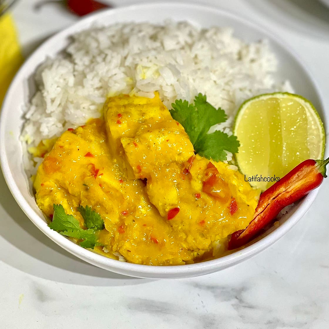 Malaysian fish curry 