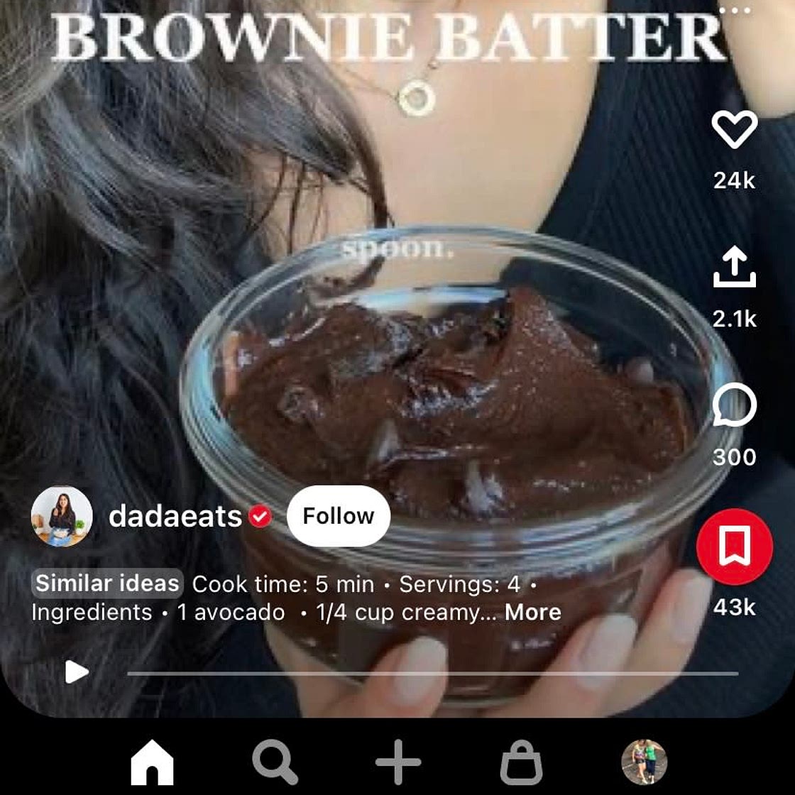 HEALTHY. EDIBLE. BROWNIE. BATTER.