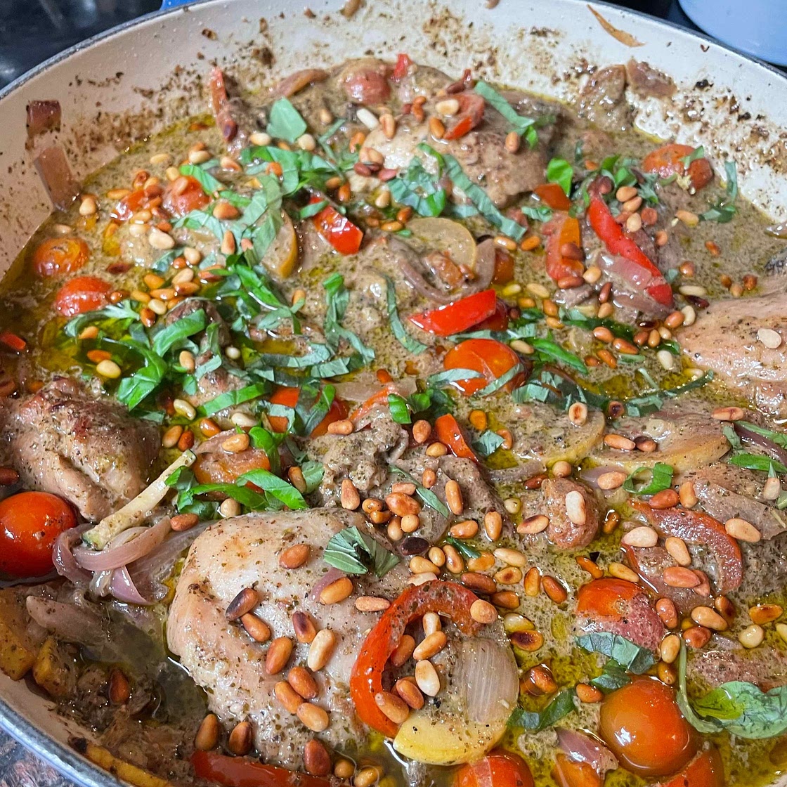 Pesto Chicken Recipe with Vegetables