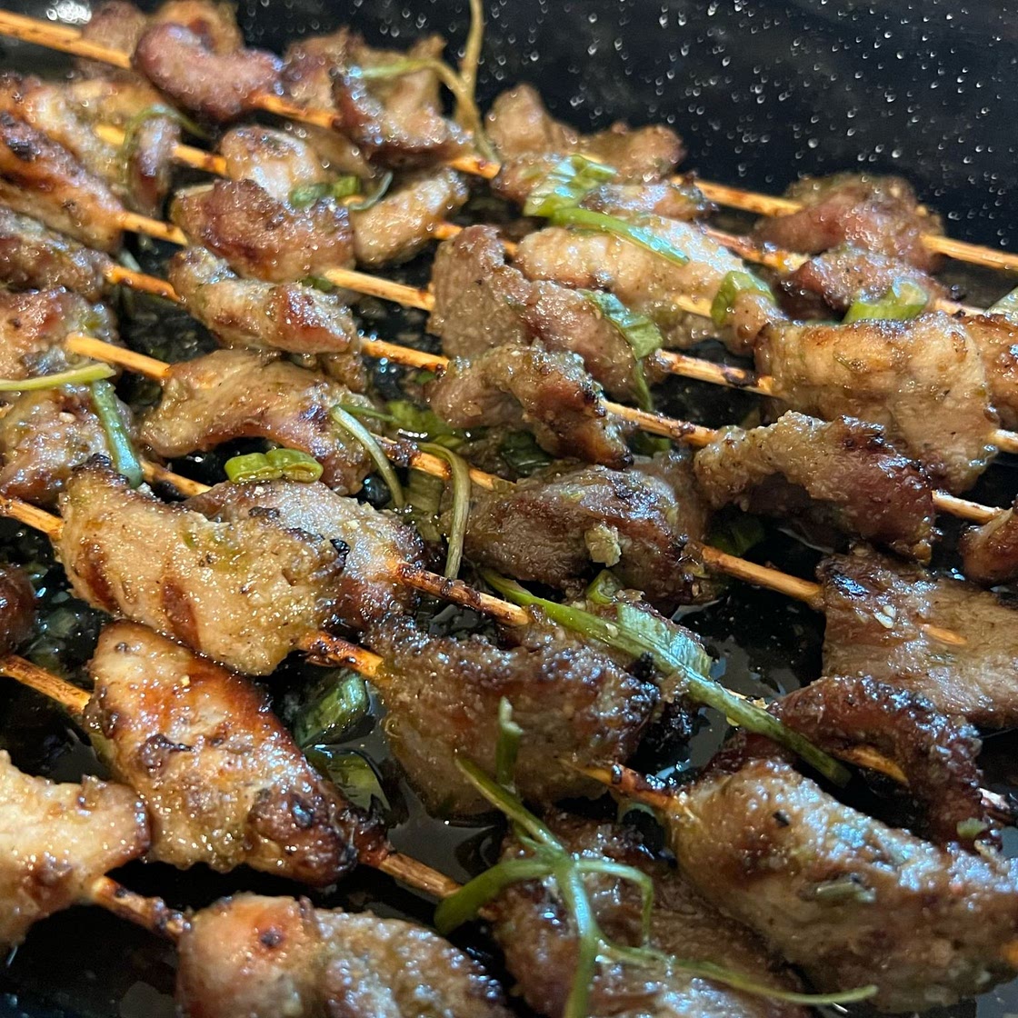 Cumin-Chile Pork Kebabs