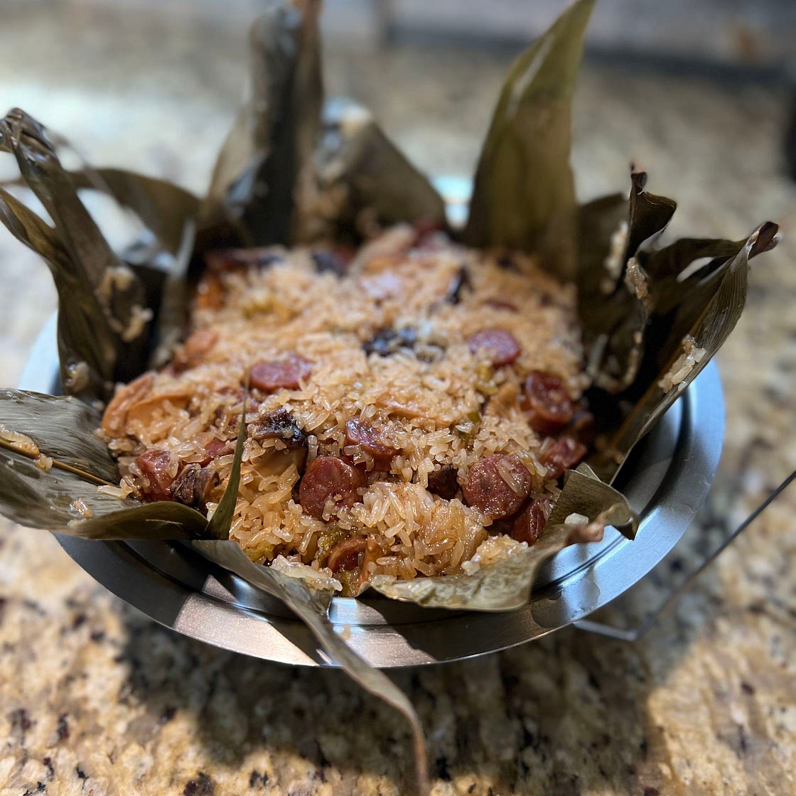 Instant pot sticky rice dumpling hack - pork and abalone