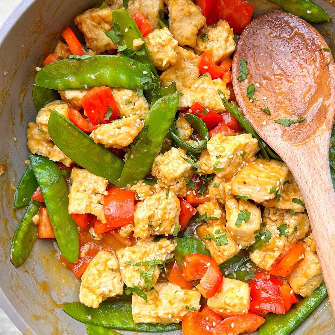 Sticky Orange Tofu