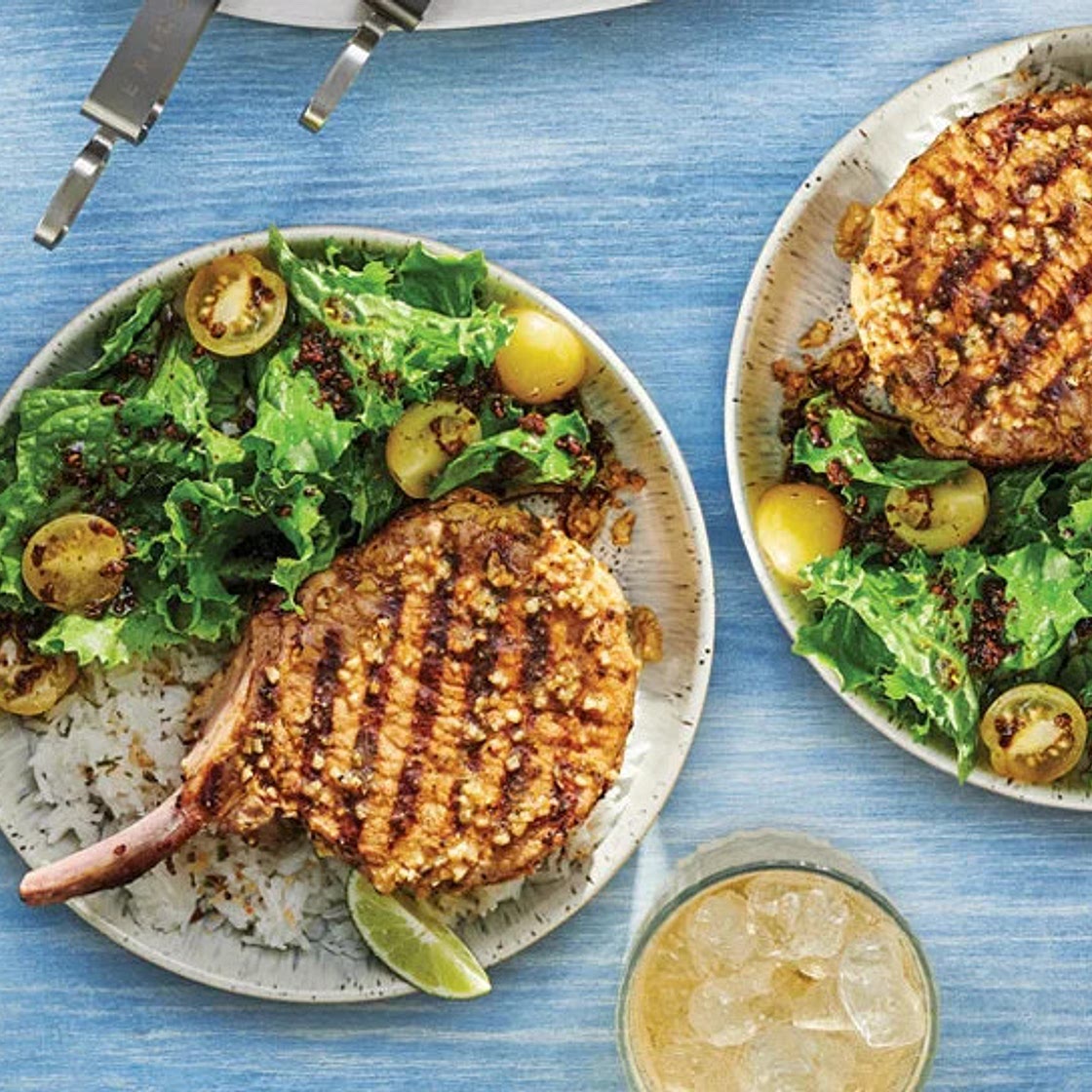 Grilled Cuban Mojo Pork Chops