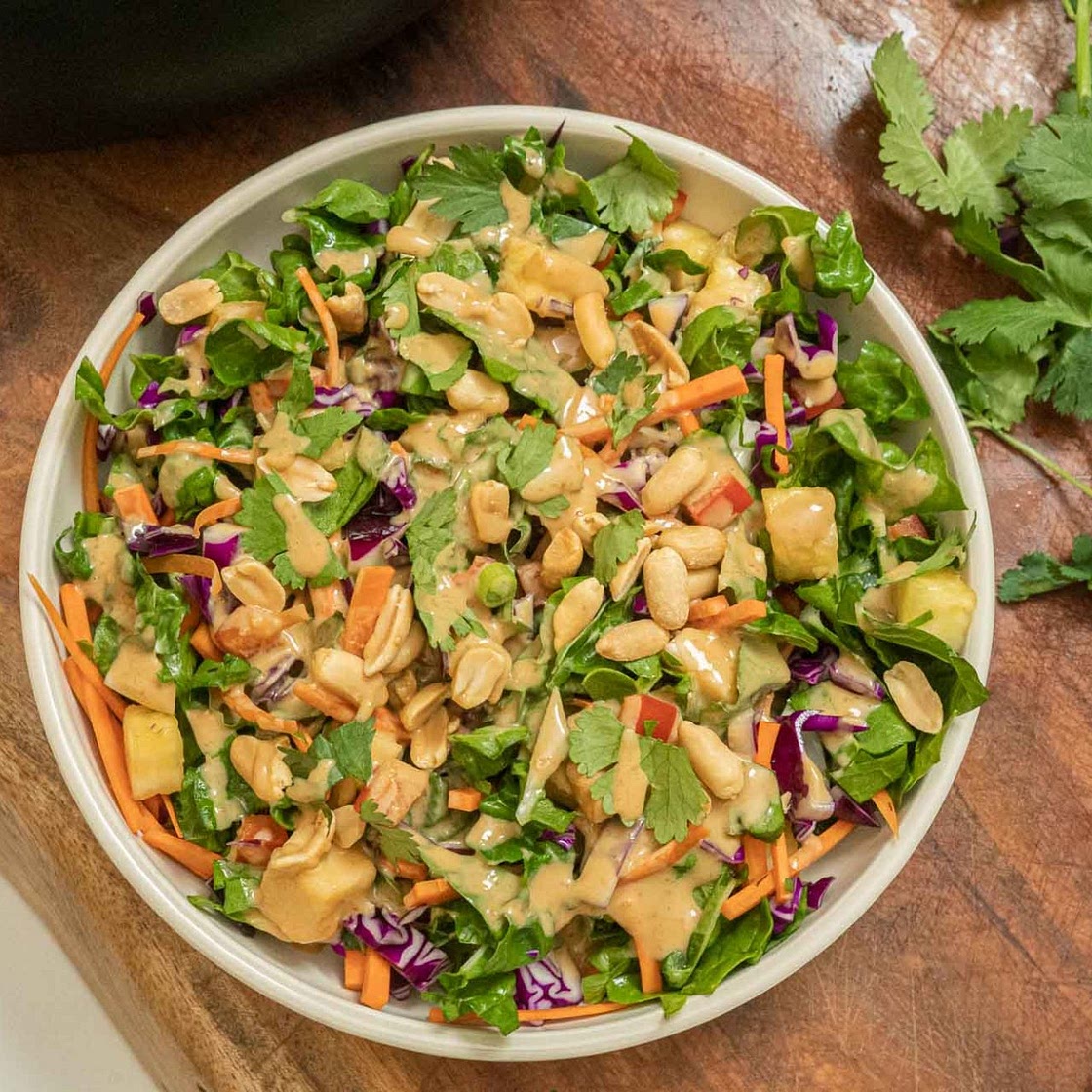 Pineapple Peanut Chopped Salad