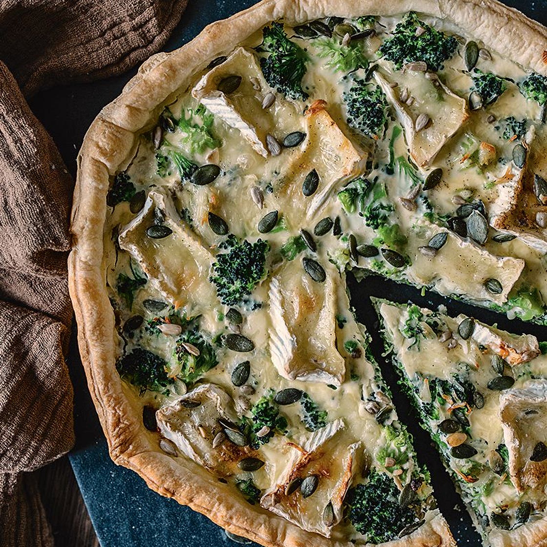 Quiche brocoli et camembert