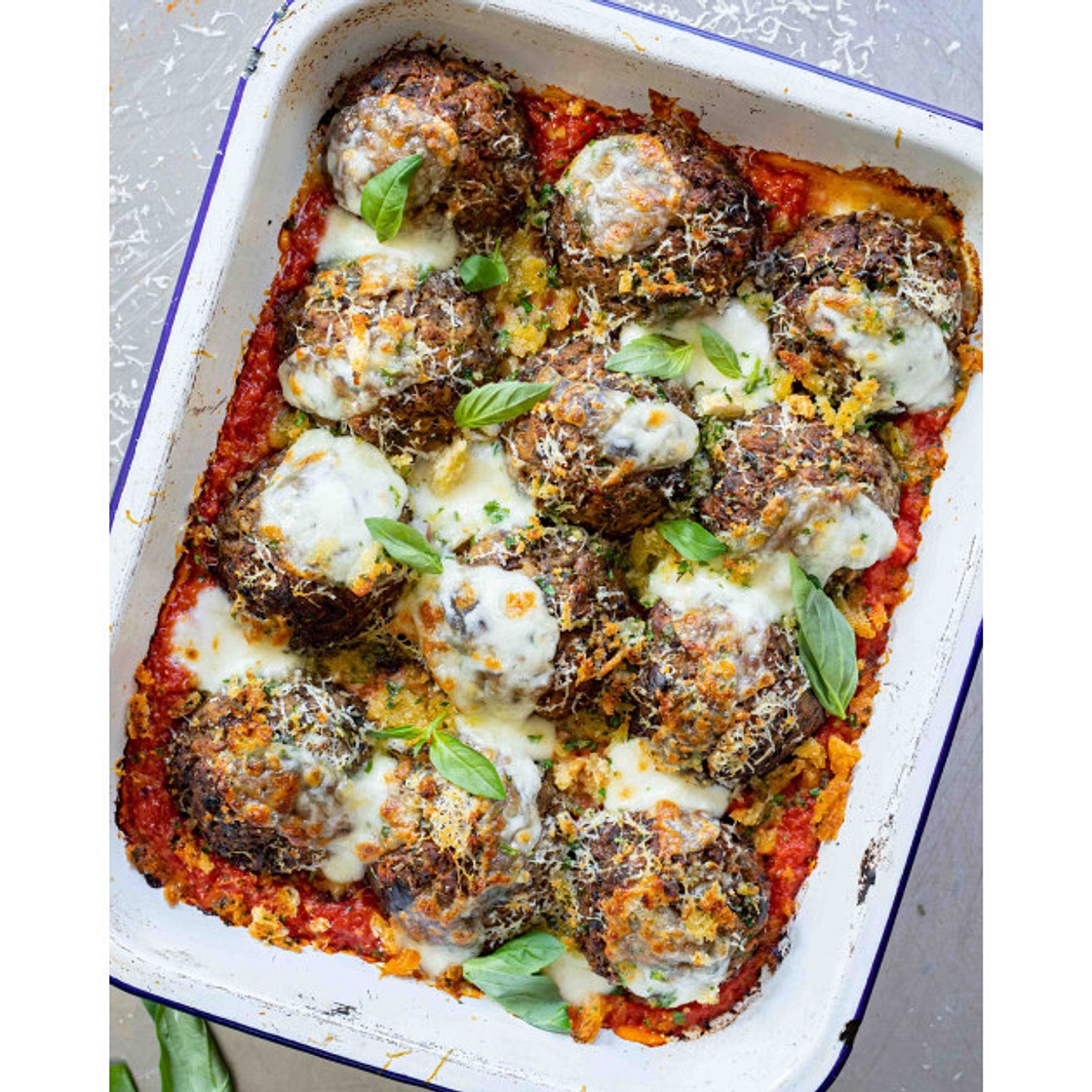 Baked Aubergine Meatballs