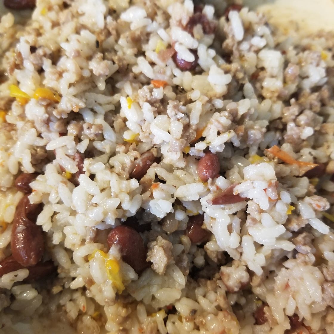 Dirty Rice with Red Beans