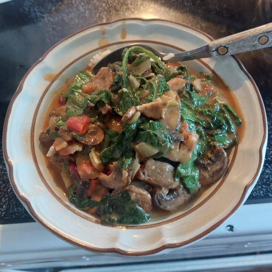 Mushroom & Kidney Bean Coconut Curry