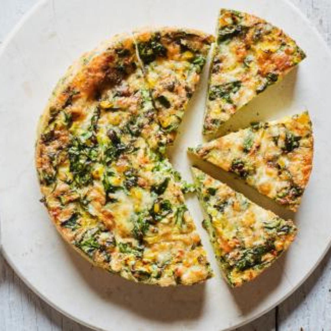 Air Fryer Spinach, Pepper and Havarti Frittata