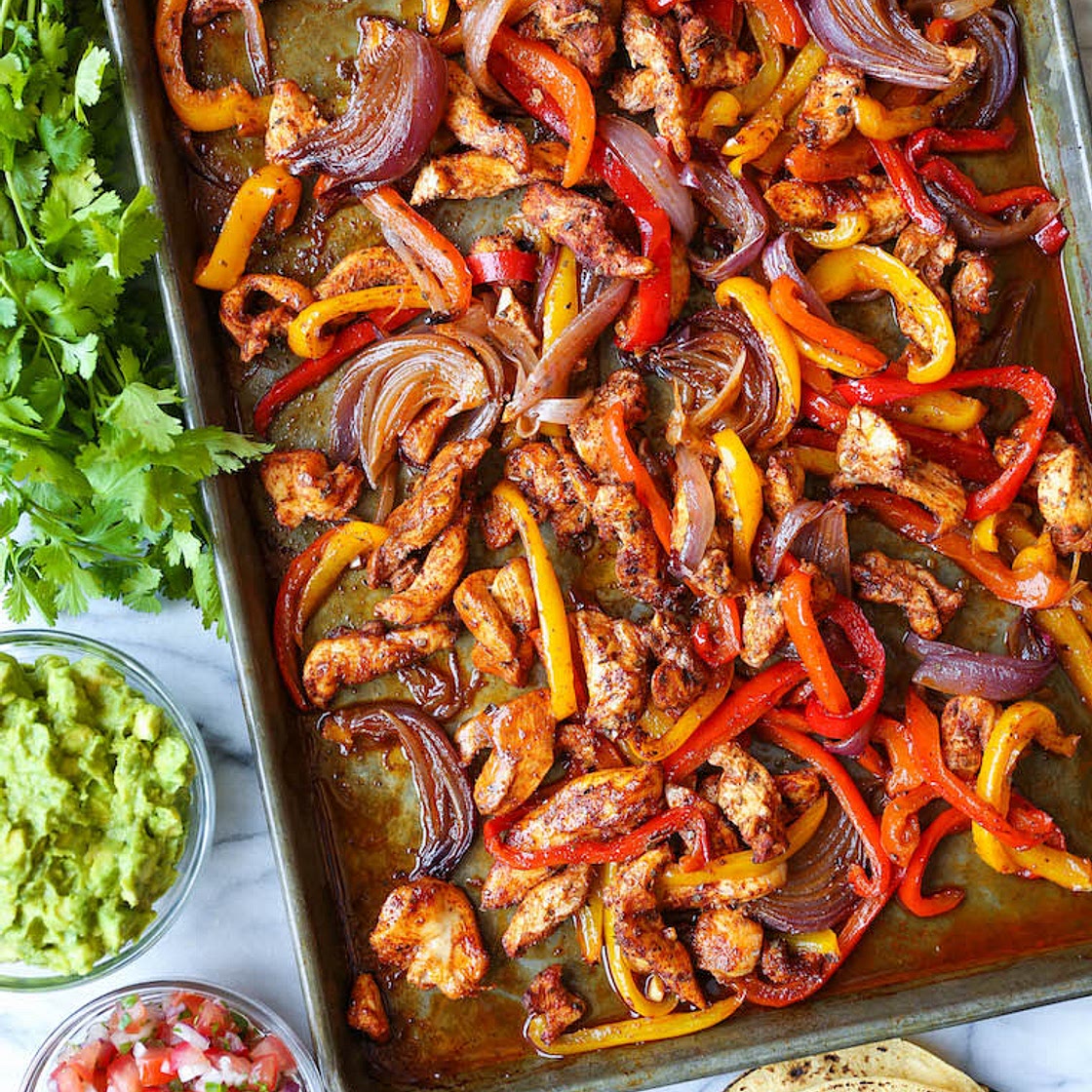 Sheet Pan Chicken Fajitas