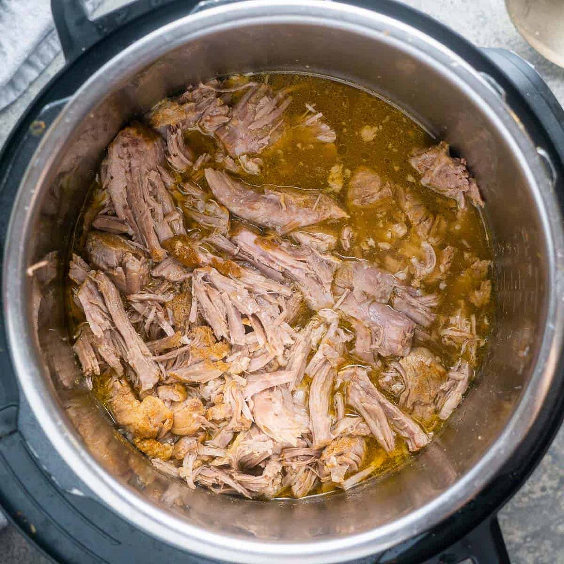 Instant Pot Pulled Pork (With or Without BBQ Sauce)