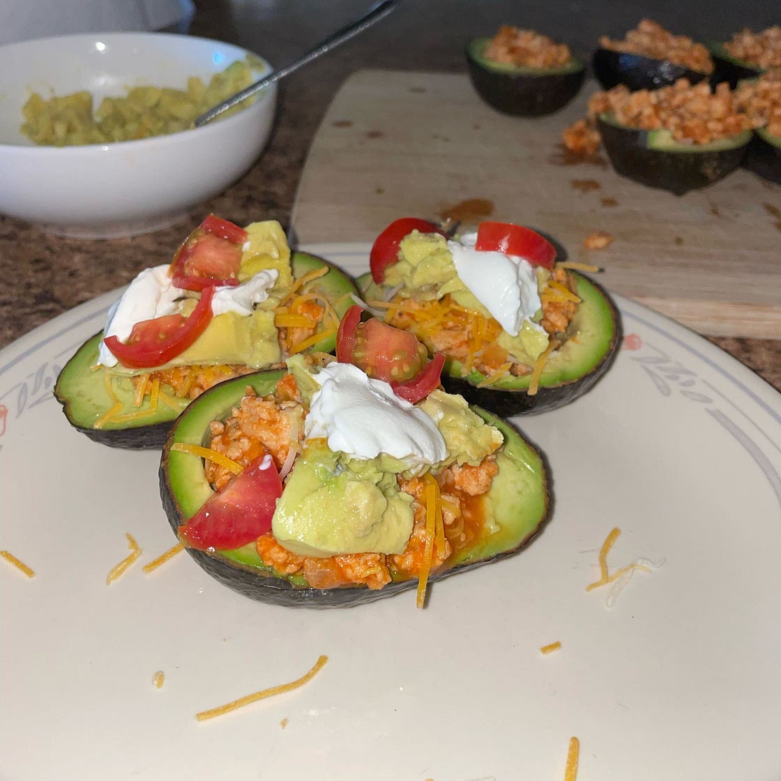 Low Carb Turkey Taco Stuffed Avocados