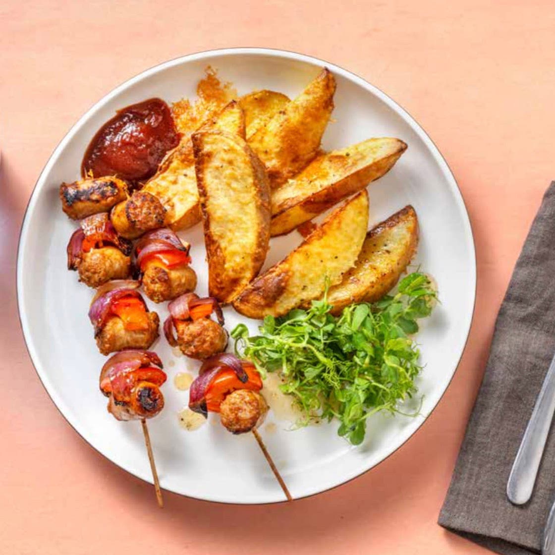 BBQ Sausage Skewers