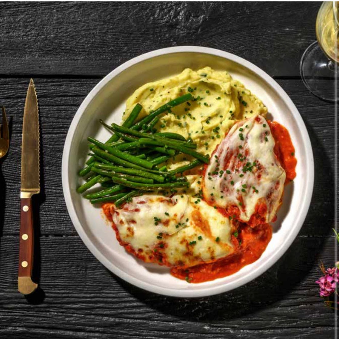 Cheesy Chicken and Serrano Ham Parmigiana