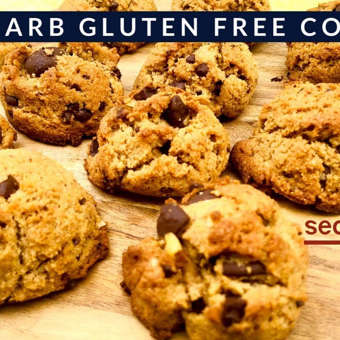 LOW carb, LOW fat gluten FREE healthy cookies! Vegan subs* & easy delicious recipe. Less sugar used!