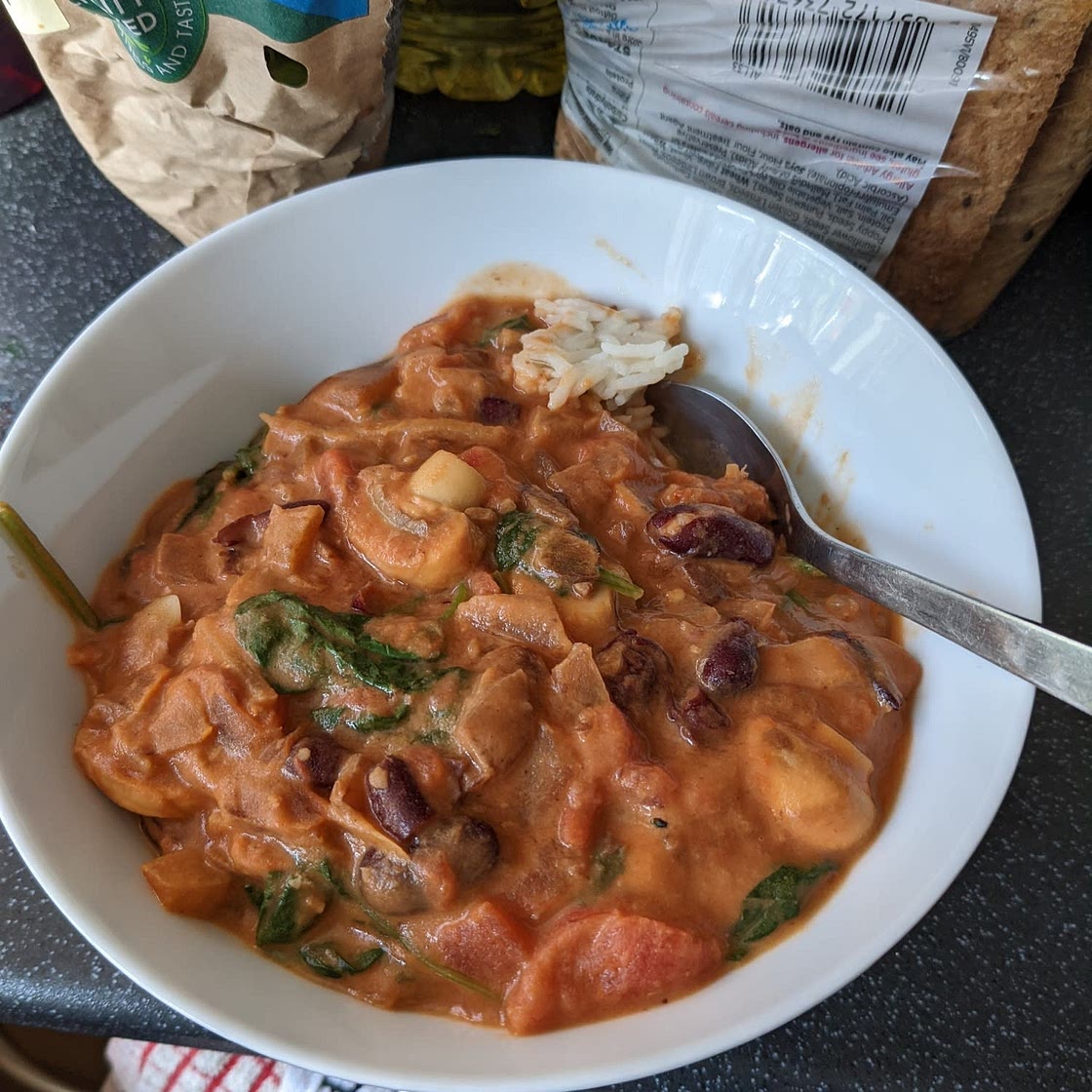 Mushroom & Kidney Bean Coconut Curry