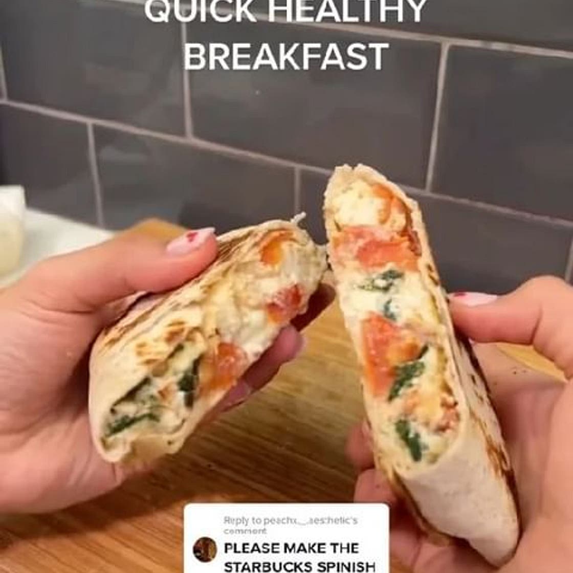 Copycat Starbies Egg White Feta Wrap