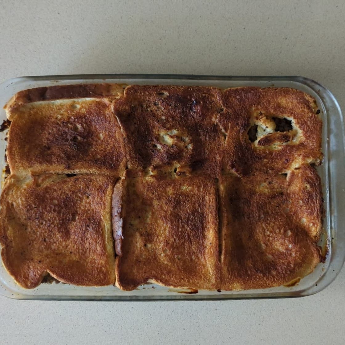 Empadão de carne de pão