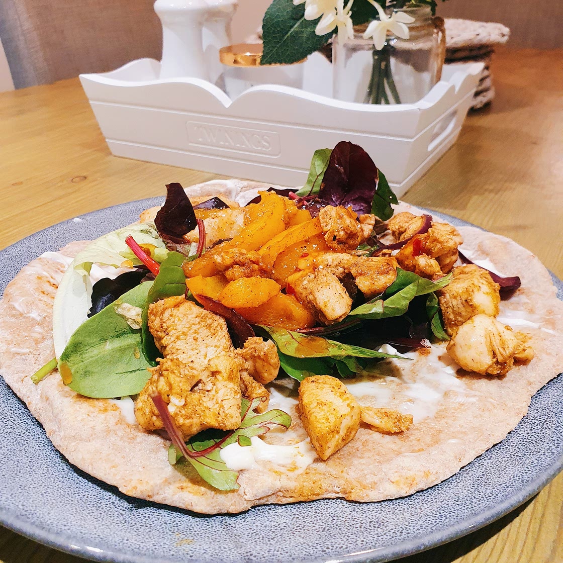Chicken Fajita Naans