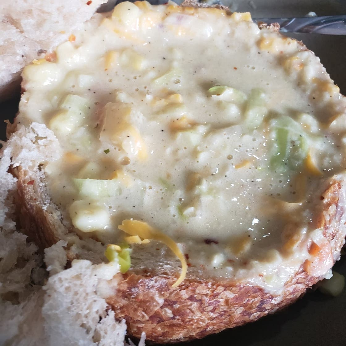Roasted Potato, Corn, and Leek Chowder
