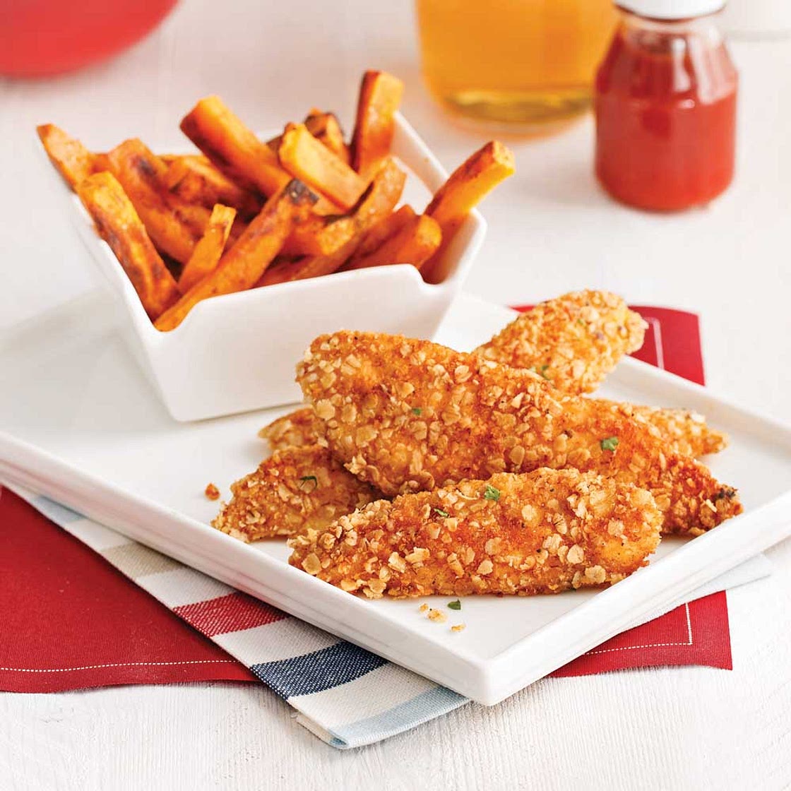 Fish’n chips santé citron et herbes