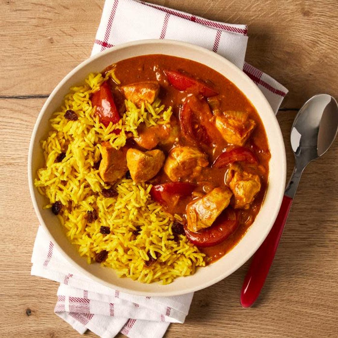 Chicken Curry with Sultana Rice