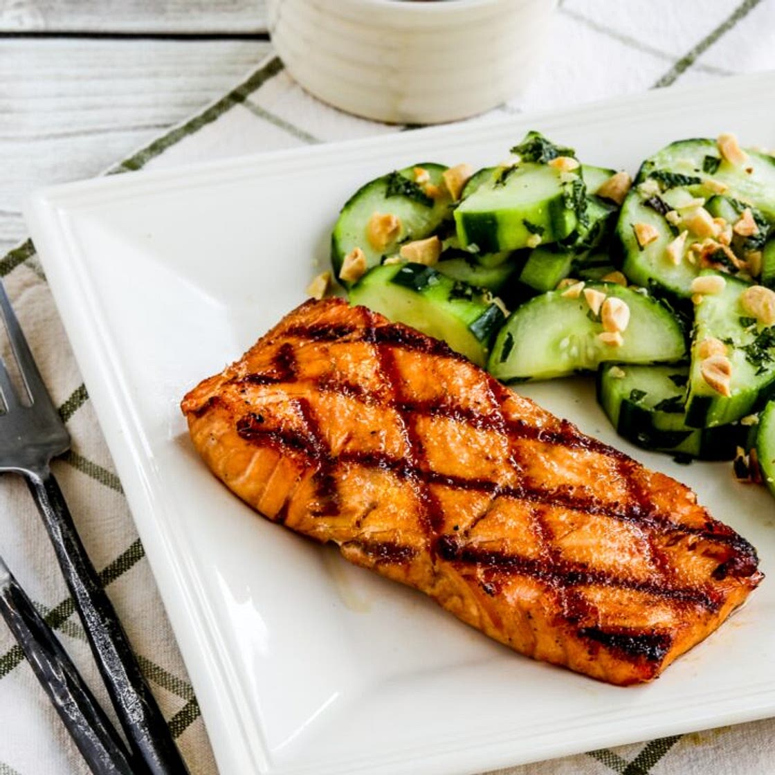 Korean Salmon with Dipping Sauce