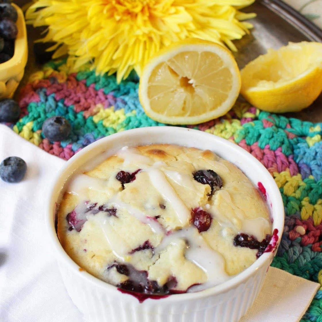 Lemon Blueberry Muffin For One