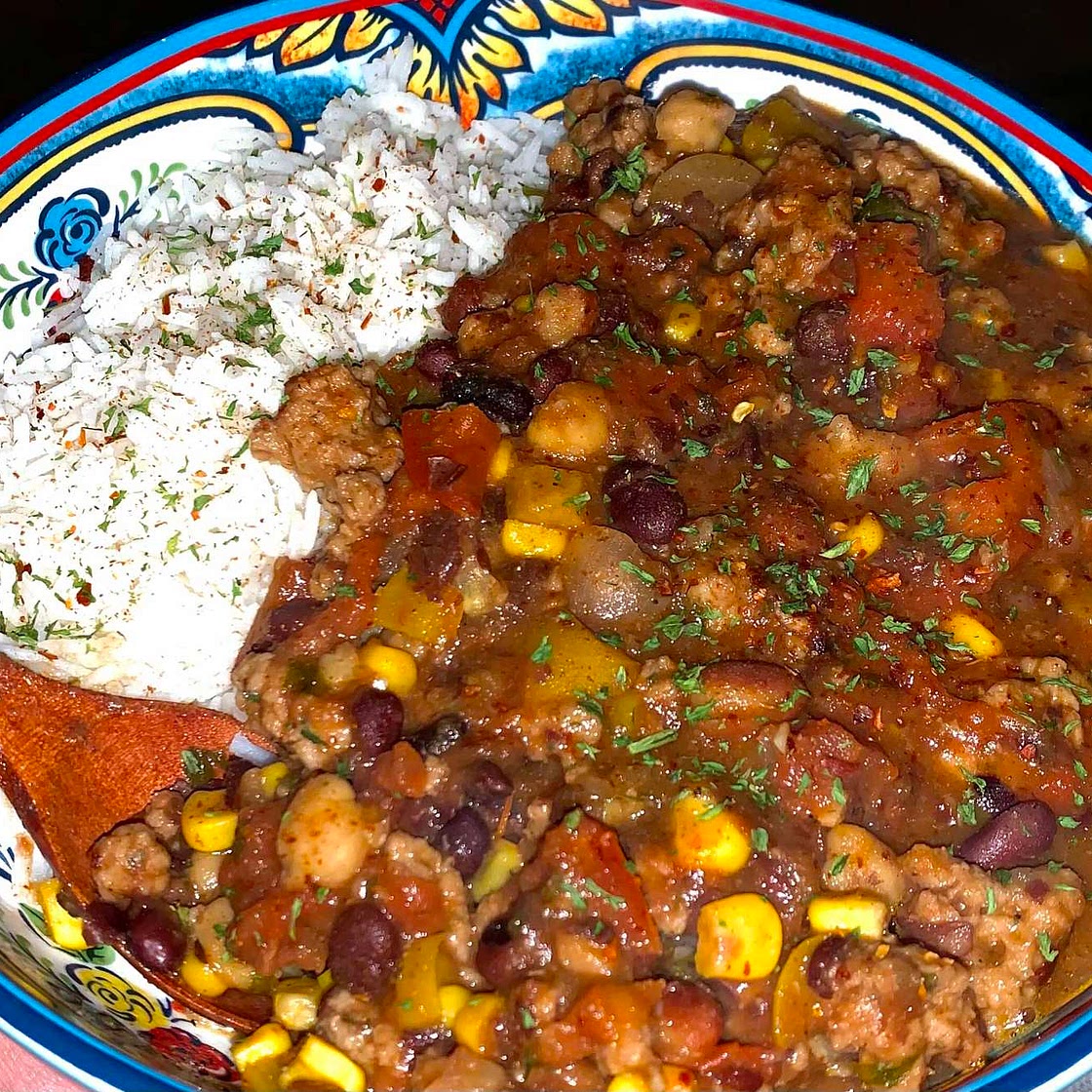 Mexican Style Chili (crockpot meal)