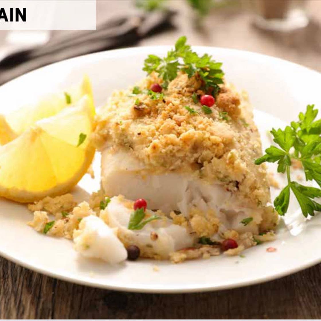 Crunchy Roasted Halibut with Miso Honey Glaze